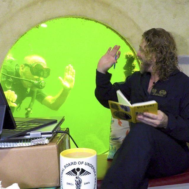 A Florida man living underwater won't resurface even after breaking the record